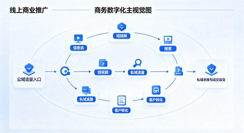 五华县线上商业推广怎么做？全域流量闭环搭建与低成本转化实战指南